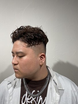 レンゲン(LENGEN) 束感刈り上げビジネス七三ツーブロックアップバング1007