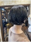 くせ毛風ミニボブ