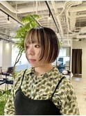 ミニボブ×顔まわりカット