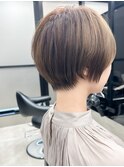 短め襟足のコンパクトショート/前髪/2030代40代50代ショート1045