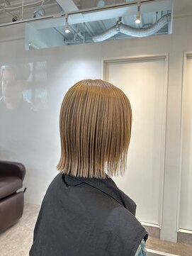 ロカ 表参道(loka) アンブレラカラー/切りっぱなしボブ［表参道/髪質改善］