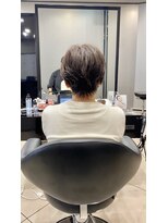 ハルキ ミナト ジャパン オオサカ(HARUKI MINATO japan OSAKA)&nbsp;40代50代小顔似合わせカットくびレイヤーエモージュ大人可愛い