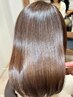 [絹髪][髪質改善］超高濃度水素ケアカラー+メンテＣ+シルクTr ¥19800