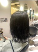 フルバング/似合わせカット/レッドブラウン/30代40代/人形町