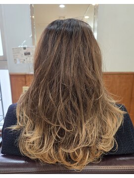 松本平太郎美容室 立川店 【立川　ロングレイヤー毛先ブリーチ　20代30代40代50代60代◎】
