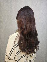 ウィスプ 赤羽店(wisp)&nbsp;うる艶ウェーブパーマ×レッド/ピンク系 レイヤーカット#1