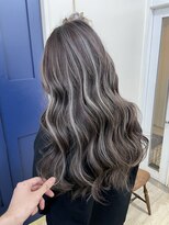 エトラ 渋谷店(etora)&nbsp;小顔 ネビージュアッシュグレージュハイライトカラー◎