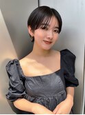 アースカラーマッシュパーマ_メンズライク_ミルクティーアッシュ