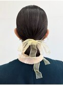 タイトシニヨンアレンジ
