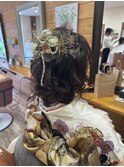 大人可愛い10代20代30代40代　着物姿ヘア