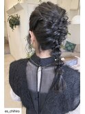 《e's イーズ鎌倉》モコモコ編み込みおさげニュアンスアレンジ