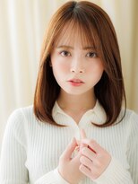 カバーヘア ブリス 上尾西口店(COVER HAIR bliss) オレンジベージュ艶感ストレート美髪ワンカールZ上尾30代40代