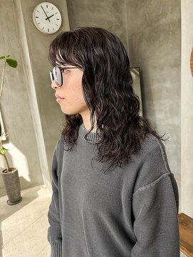 テトヘアー(teto hair) くるくるパーマ　スパイラルパーマ　外国人風パーマ　ミディアム