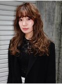 ブラウンヘアロングレイヤー