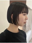 ぱつっとボブ