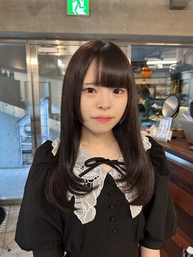 ギフトサニーサイド(gift sunny side) 黒髪レイヤーミディアム*姫カット