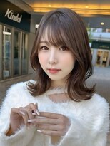 クム(kumu)&nbsp;【kumu】ミディアムレイヤー/顔周りカット/栄/名古屋
