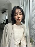 シースルーレイヤーボブ