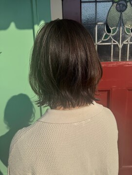 キングスベリー(Hair Relaxation King's Berry) レイヤーボブ9.30暗めカラー