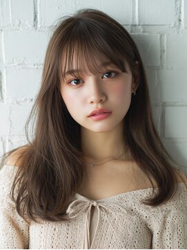 リンク(Link Hair&Spa) 【髪質改善】ココアブラウン/顔周りカット