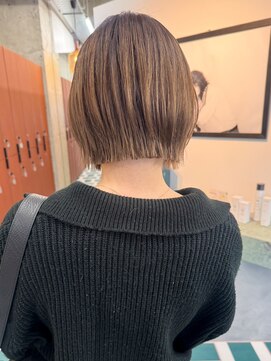 ミニボブ/ボブ/レイヤーカット/ダブルカラー/ブリーチ/栄k101