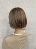 ミルクティーベージュ×ボブ