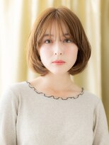 カバーヘア イヴ 戸頭店(COVER HAIR EVE)&nbsp;丸みボブ/ダブルカラー/内巻きボブ/ふんわりボブ/ハイトーンe