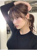 小顔見せ顔周りカット