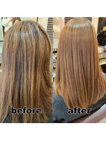 モンド ヘアクリエーション 西田店(monde hair creation) 【monde】before × after × 髪質改善