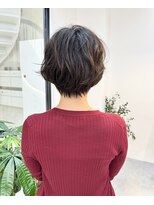 エブリ(evri)&nbsp;ショートボブ　ボブ　パーマ　ナチュラルパーマ　ショート　前髪