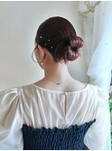 カチモリ / タイトヘア / 結婚式 / 参列