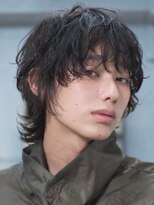アンサー 原宿(ANSWER)&nbsp;原宿メンズボブメンズミディアムセンターパートニュアンスパーマ