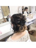 ルーズハーフアップ