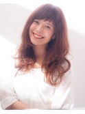 大人可愛い♪小顔フェアリーカール×短めバング