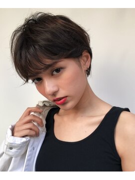 グッデイ ヘアー(GOOD DAY HAIR) 【エッジショートデザインカラー丸みショート無造作カール】
