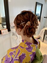 フェリーチェ(Felice)&nbsp;浴衣ヘア　着付け　着物　可愛い小顔アレンジ