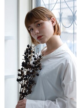 ヘアアンドケア エジェリラボ(hair&care egerie lab) 切りっぱなし☆タイトなミニボブ