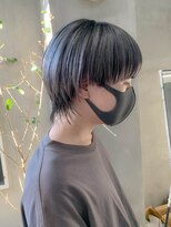 テトヘアー(teto hair)&nbsp;マッシュウルフ、グレー、シルバー、ローライト、グラデーション