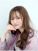 ほつれウェーブ×ベージュカラー