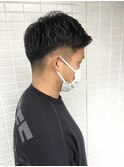 ［OCEAN Hair&Life高田徹］刈り上げ　アップバング　黒髪
