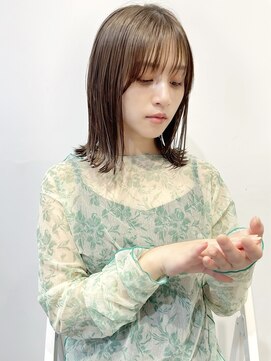 レトン 銀座(leton) 美髪/ホワイトグレージュ/大人かわいい/こなれミディ[銀座]