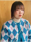 切りっぱなしウルフボブ/フレンチカジュアル/20代30代40代