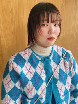 トップヘアー スパアンドリラクゼーション 安城(spa&relaxation) 切りっぱなしウルフボブ/フレンチカジュアル/20代30代40代