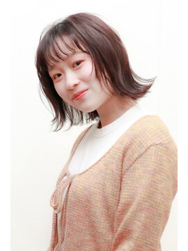 ヘアリゾートハピネス 陽光町 外はねガーリー透明感ボブ♪