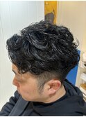 名古屋天白区梅ヶ丘メンズツーブロックスパイラルパーマ