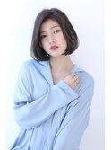 ひし形シルエットグレーベージュエギョモリエアリーミディ