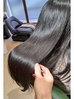 ホシトアカリ(星toあかり)&nbsp;透明感抜群オリーブグレージュ×髪質改善×セミロング