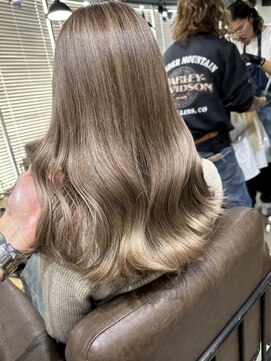 アルカナ 明治神宮前原宿(ARCANA) 切りっぱなしボブ エアリーロング 美髪 ピンクブラウン