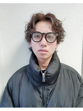 パープル(purple) メンズソフトツイスパ