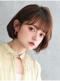 ひし形シルエットの小顔ボブ